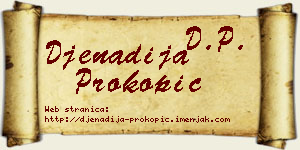Đenadija Prokopić vizit kartica